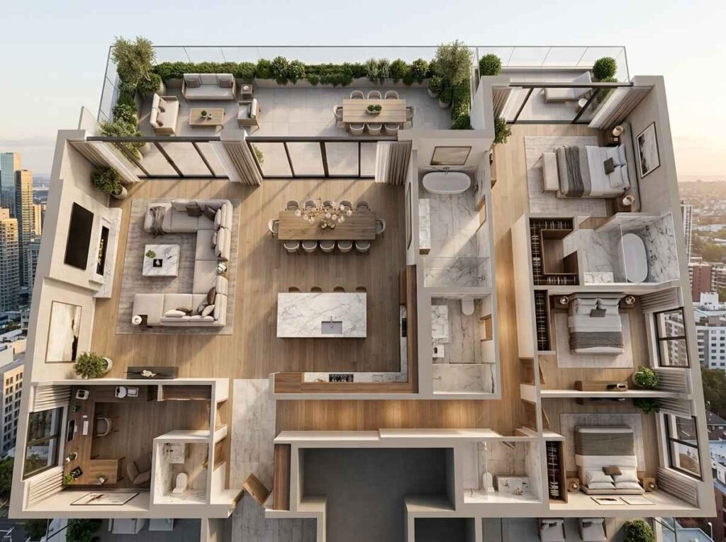 LUXURY APARTMENT LAYOUT