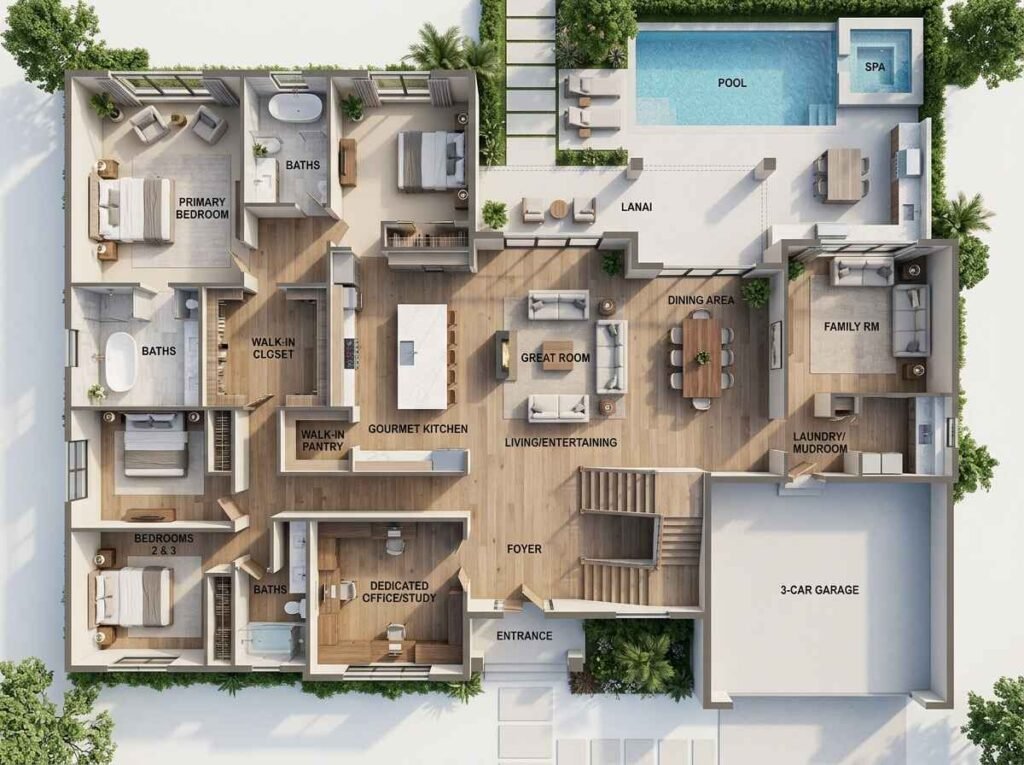 luxury home layout design principles